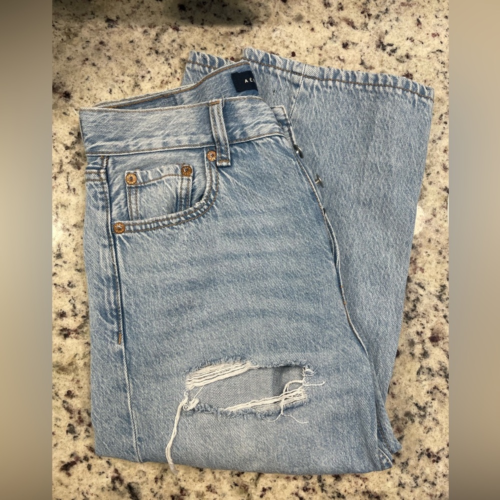 Aeropostale 90s Baggy Ripped Jeans - Size 0